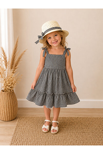 RÜYA KİDS Girl's Casual Holiday Hat Dress