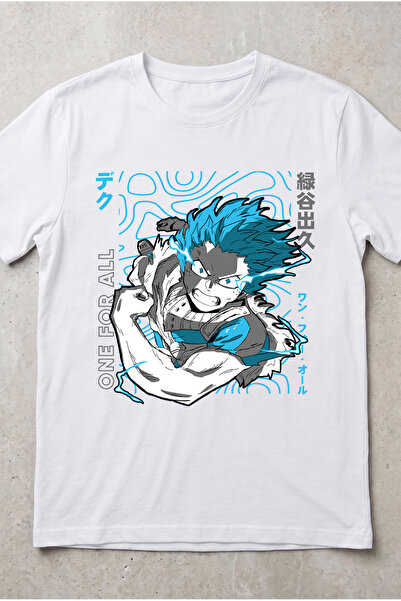 Silkensoul My Hero Academia Deku Anime Printed Standard Cut Unisex Tshirt