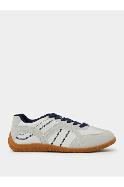 Styli Men Retro Stitch Detail Lace-Up Casual Sneakers