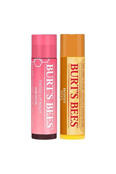 Burt's Bees بلسم الشفاه الملون بالورد المجفف - بلسم شفاه ملون بالكركديه والعسل