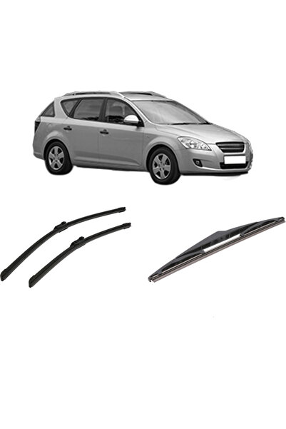 Bosch Σετ 3 υαλοκαθαριστήρων για KIA CEE'D SW (ED) από το 2007-2012, για μπρο...