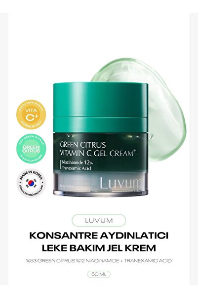 LUVUM Niacinamide Tranexamic Acid Effective Blemish and Brightening Green Cit...
