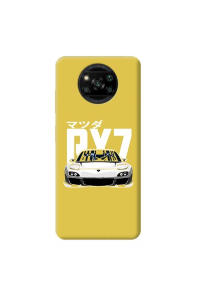 Other Xiaomi Poco X3 Pro Car Rx7 Yellow Colored Silicone TPU Θήκη
