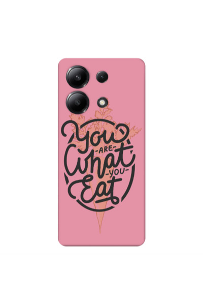 Other Xiaomi Redmi Note 13 4G You are What You Eat Pink Colored Silicone TPU ...