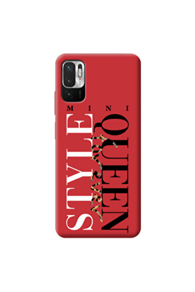 Other Xiaomi Redmi Note 10 Pro 5G Mini Quen Forever Red Colored Silicone TPU ...