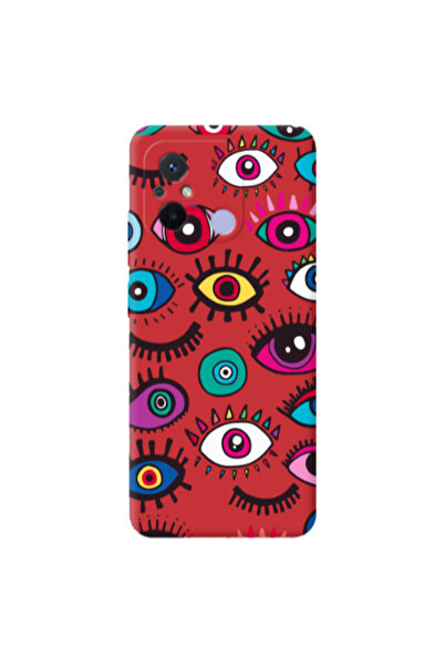 Other Xiaomi Redmi 12C Multiple eyes Red Colored Silicone TPU Θήκη