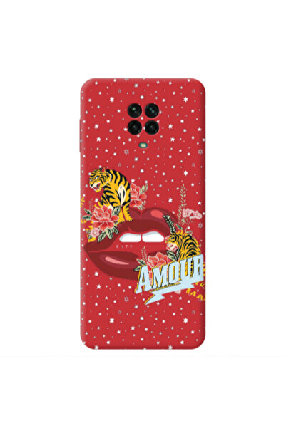 Other Xiaomi Redmi Note 9 Pro Amour Red Colored Silicone TPU Θήκη