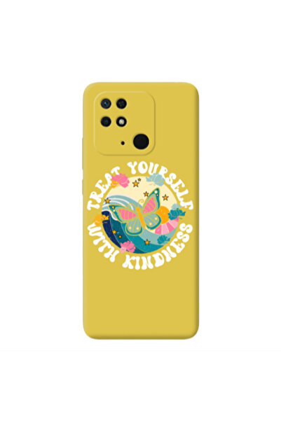 Other Xiaomi Redmi 10C Kindless Yourself Yellow Colored Silicone TPU Θήκη