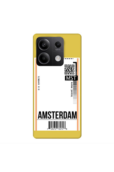 Other Xiaomi Redmi Note 13 5G Amsterdam Travel More Yellow Colored Silicone T...