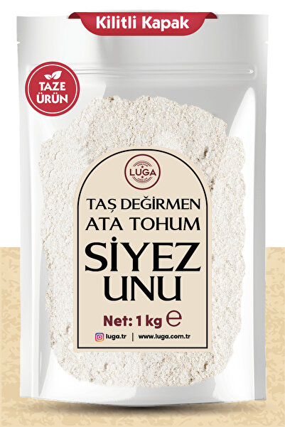 Luga Siyez Unu 1 Kg - Ata Tohumdan, Katkısız, Taş Değirmende Öğütülmüş