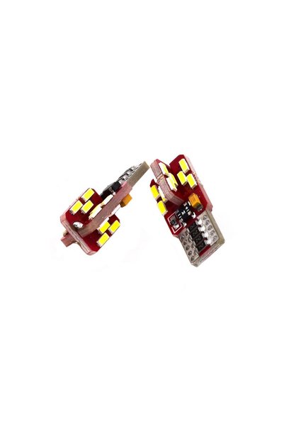 Kmt Style Σετ T10 24LED SMD 3014 12V 6400K 3W - Λευκό 2τμχ