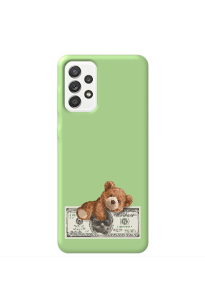Other Samsung A72 Money Style Light Green Colored Silicone TPU Θήκη