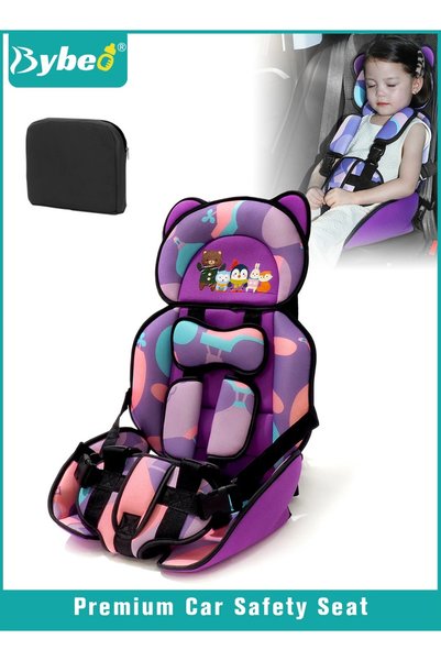 BYBEO Auto Child Safety Seat, Simple Car Portable Seat Belt, Foldable Car Sea...