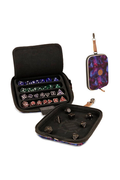 Enhance Ediția de Designer Galaxy – husă pentru zaruri pentru jocuri RPG și d...