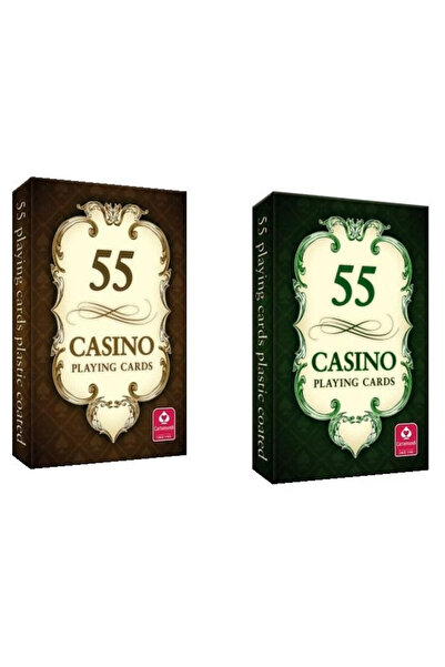 Cartamundi Set carti de joc Casino 55 piese multicolor in cutie eleganta