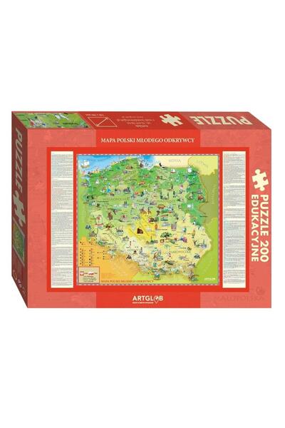 Artglob Puzzle, Artglob, 200 piese, Carton, Multicolor