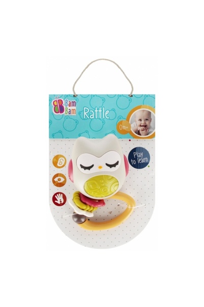 MC Micostore Jucarie zornaitoare bufnita BamBam 568975, 12x17x5cm, +0luni