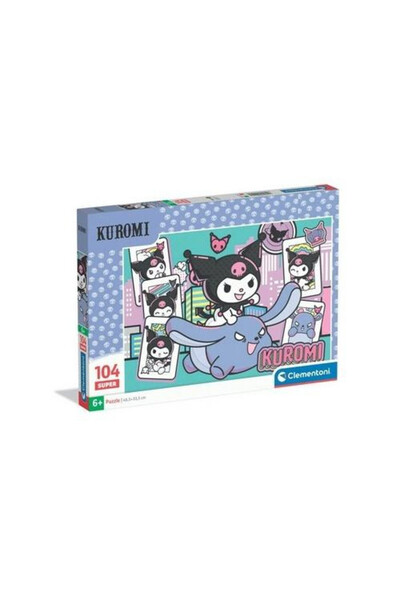 CLEMENTONI Puzzle Super Kolor Kuromi multicolor 48,5x33,5cm 104 piese