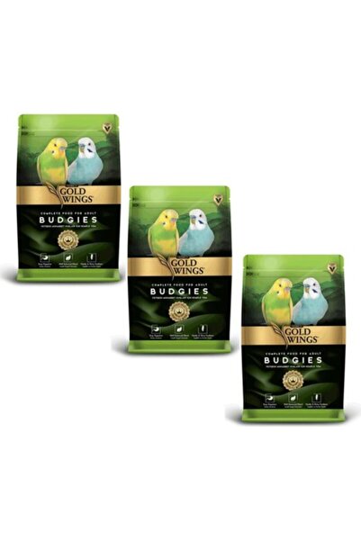 Gold Wings Premium Muhabbet Kuşu Yemi 1 kg 3 Adet