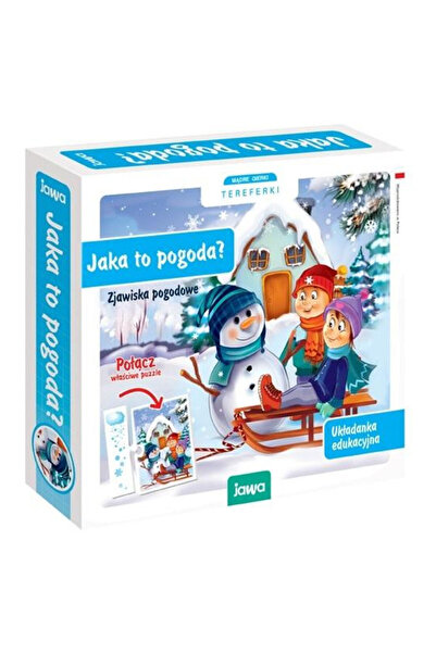 Jawa Joc puzzle educational Jaka to pogodа? Zjawiska pogodowe, pentru copii 4...
