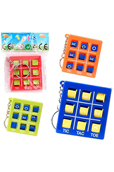 Trifox Breloc joc mini tabla mecanica, din plastic, cu inel port-chei, Multic...