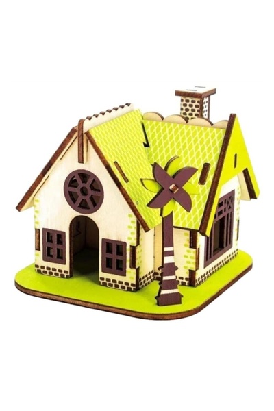 MC Micostore Puzzle lemn 3D - Moara de vant, 210x170mm, 2 foi, CNX, A-115