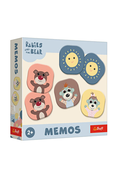 Trefl Joc de memorie Memos Bobaski si Mis, Trefl, 36 jetoane, colorat, pentru...
