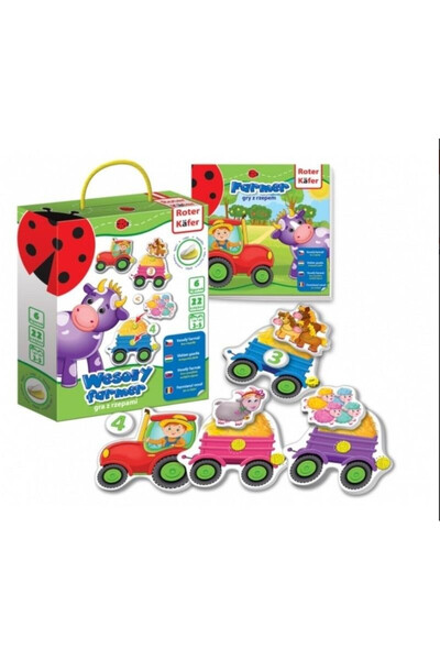 OEM Set educativ cu numere - Fermier cu vagoane Roter Kafer