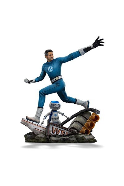 OEM Figurina Mr. Fantastic si H.E.R.B.I.E, IRON STUDIOS, 1/10, 26 cm, multicolor