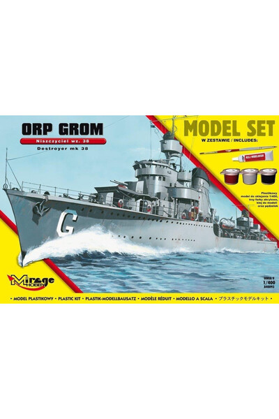 OEM Model din plastic Nișteștiul ORP "GROM" 1/400 - Mirage Hobby