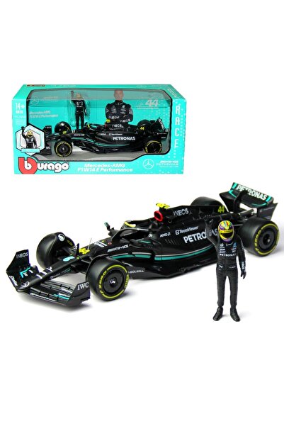 BBURAGO Macheta Formula 1 Mercedes-AMG F1 W14E Performance 2023 cu figurina L...