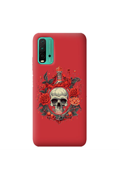 Other Xiaomi Poco M3 Flower head Red Colored Silicone TPU Θήκη