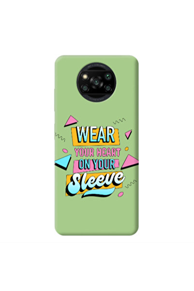 Other Xiaomi Poco X3 /X3 Pro Wear Your Heart Light Green Colored Silicone TPU...