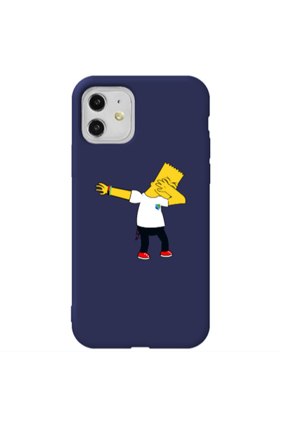 Other Apple iPhone 11 Simpsons2 Dark blue Colored Silicone TPU Θήκη