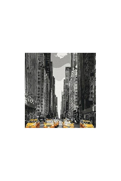 OEM Set pictura pe numere BeCreative Taxi in New York, panza pre-tiparita, 40...