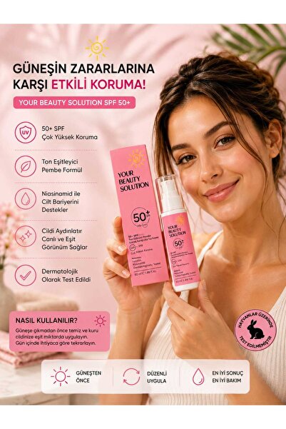 Your Beauty Solution güneş kremi SDF koruması ipeksi doku sıfır yanık