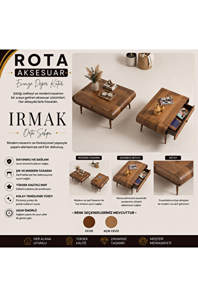 RotAksesuar Irmak Orta Sehpa tak