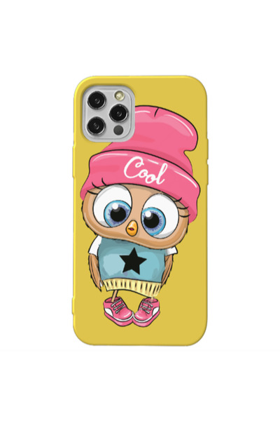 Other Apple iPhone 12 Pro Max Cool Star Yellow Colored Silicone TPU Θήκη