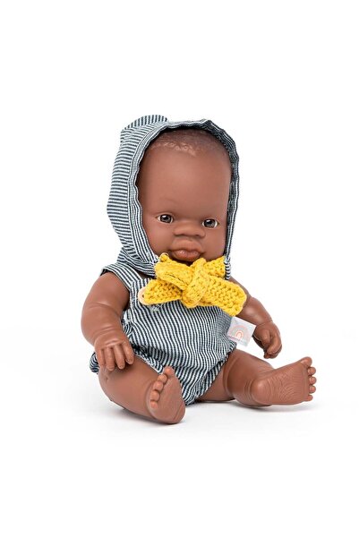 Miniland Baby ΚΟΥΚΛΑ ΑΦΡΙΚΑΝΙΚΗ 21 ΕΚ. ΜΕ ΡΟΥΧΑ
