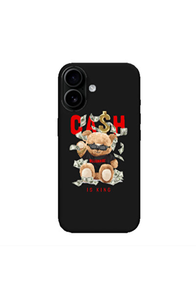 Other Apple Iphone 16 plus Cash is king Black Colored Silicone TPU Θήκη