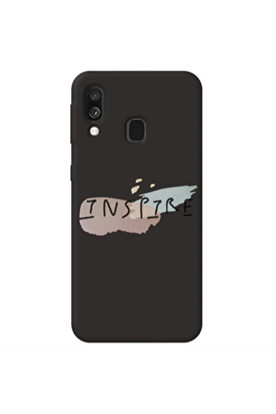 Other Samsung A40 Inspire Black Colored Silicone TPU Θήκη