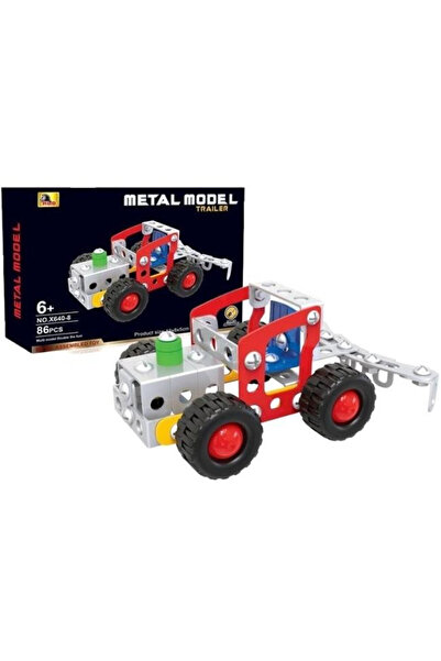 OEM Set constructie metalic Merkpol remorca multicolor 86 piese