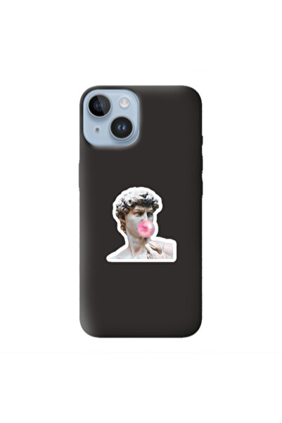 Other Apple iPhone 14 Bubble Black Colored Silicone TPU Θήκη