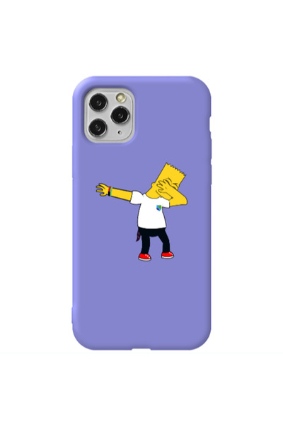 Other Apple iPhone 11 Pro Simpsons2 Purple Colored Silicone TPU Θήκη
