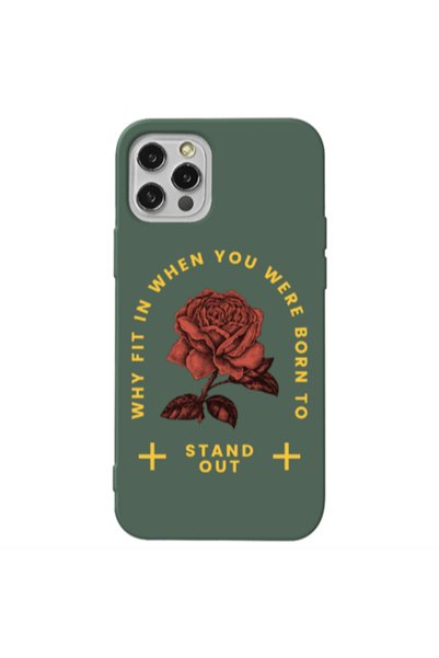 Other Apple iPhone 12 Pro Stand out Dark Green Colored Silicone TPU Θήκη
