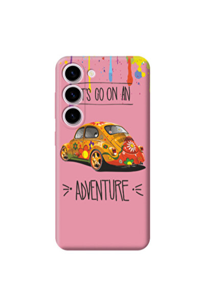 Other Samsung S23 Plus Adventure Pink Colored Silicone TPU Θήκη
