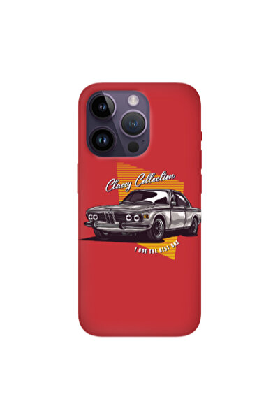 Other Apple iPhone 14 Pro Classy Collection Red Colored Silicone TPU Θήκη