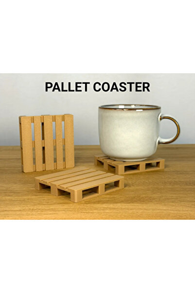 DU&ER Set of 3 Pallet-Look Coasters Decorative Drink Coasters