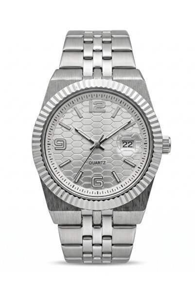 TEKMAKG High Quality Luxury Steel Band Classic Men's Wristwatch with Calendar