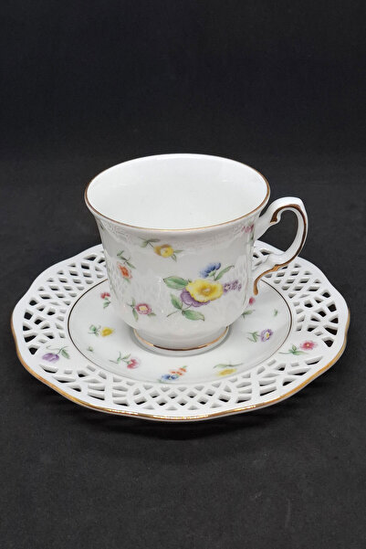 ABBETC Burg Lindau Porcelain Vintage Coffee Cup 2 Pieces 180 ml
